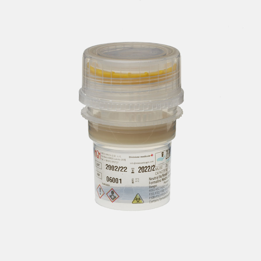 ZERO formalin container, 20ml  beholder med 4% formalin